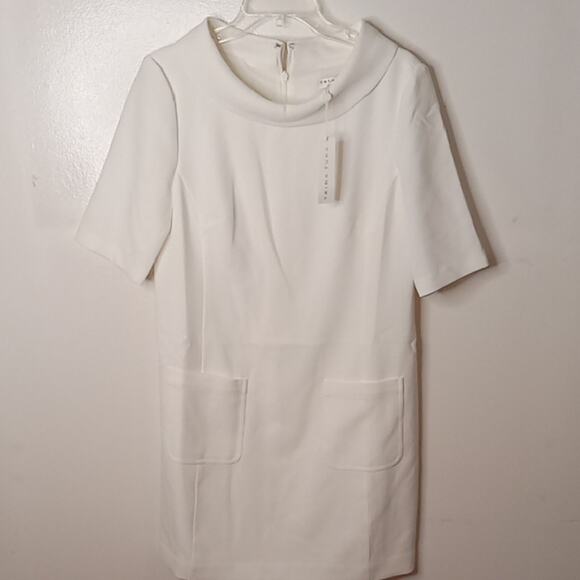 NWT Trina Turk Maleko Mini Dress - Size 8 - Off White - Picture 1 of 10